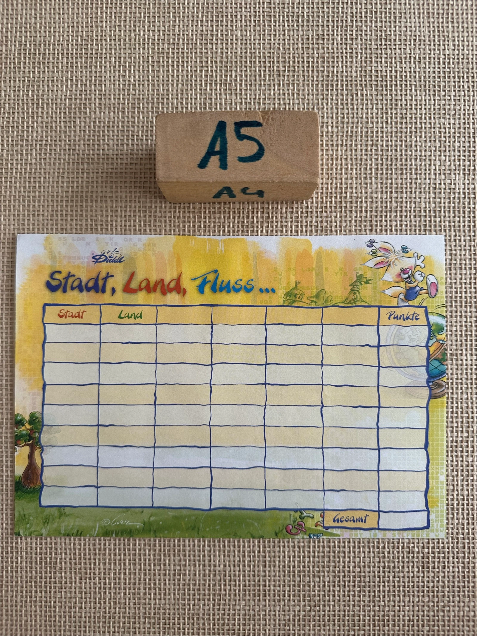 Diddl gekleurd briefpapier A5
